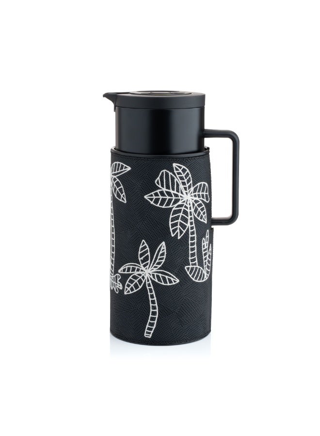 Blends Tea and Coffee Flask Black with Black Palm Holder - Image 1